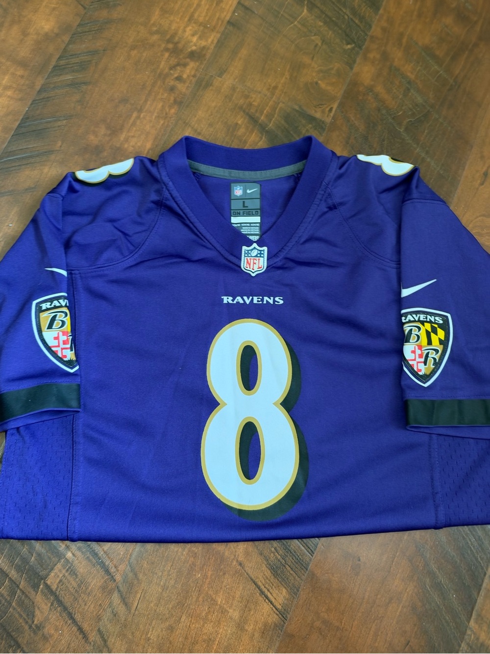 Nike Youth Baltimore Ravens Lamar Jackson #8 Purple Football Jersey